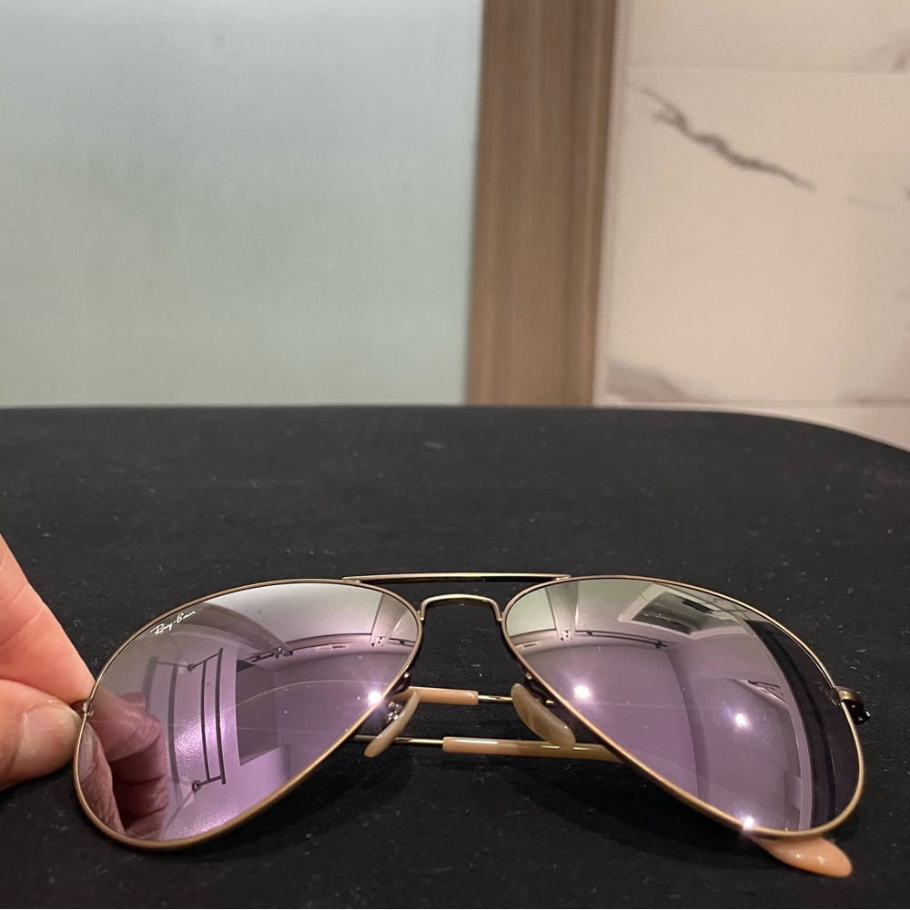 Never used Rayban Aviator sunglasses